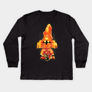 Black Wizard Vivi Kids Long Sleeve T-Shirt